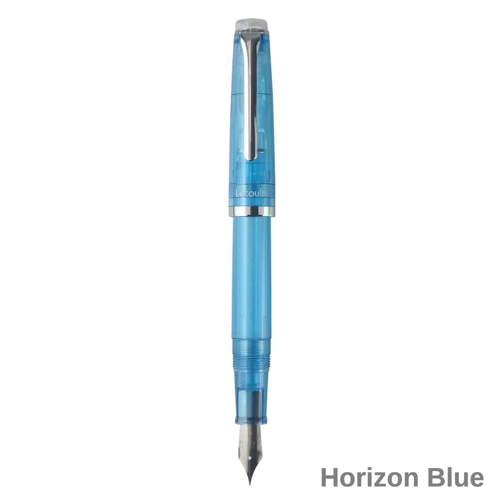 Sailor Lecoule Fountain Pen Horizon Blue Stainless Medium Fine Nib