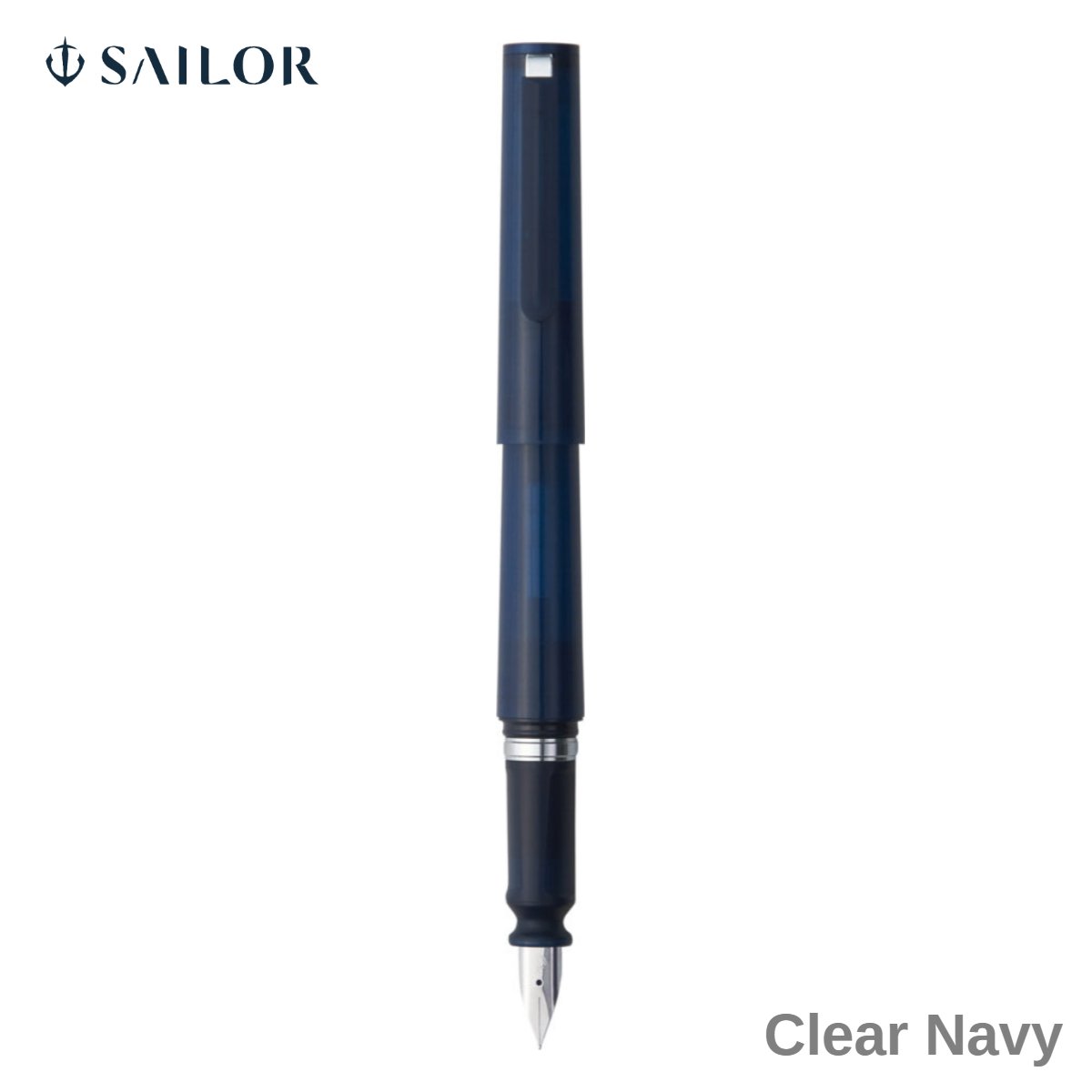 Sailor Tuzu Adjust Fountain Pen Clear Navy Stainless Medium Nib - Limited Edition