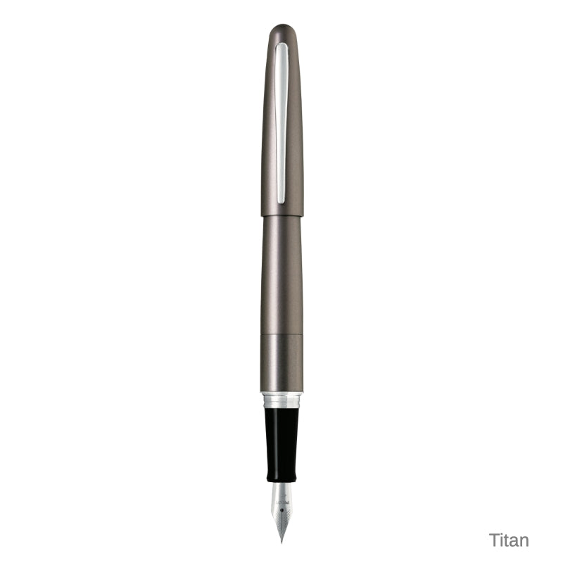 Pilot Cocoon Fountain Pen Titan Stainless Fine Nib (Metropolitan
