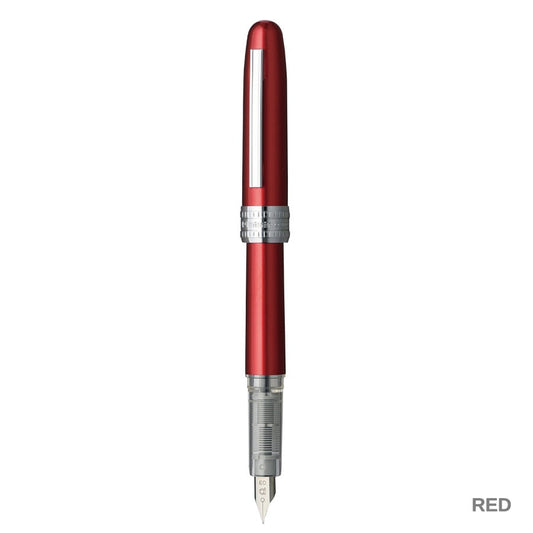 Platinum Plaisir Fountain Pen Red Stainless Fine Nib G Pack