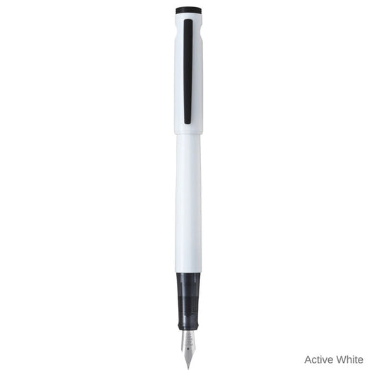 Pilot Lightive Fountain Pen Active White Stainless Fine Nib