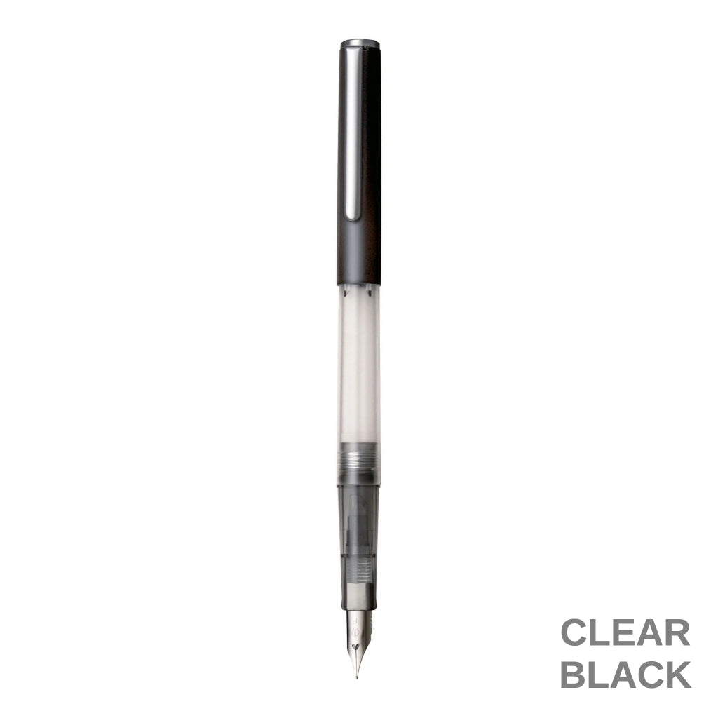 Sailor HighAce Neo Clear Fountain Pen Black Stainless Fine