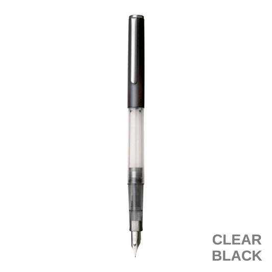 Sailor HighAce Neo Clear Fountain Pen Black Stainless Fine