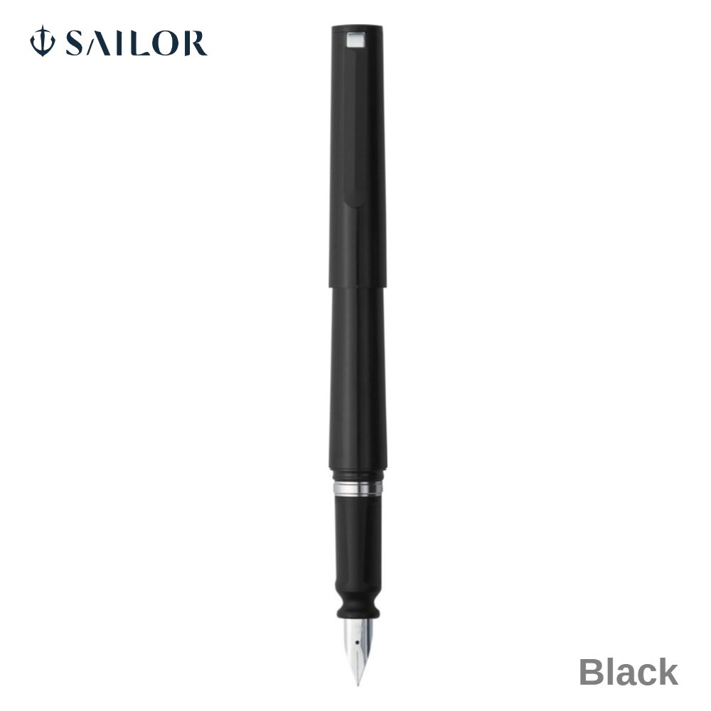 Sailor Tuzu Adjust Fountain Pen Black Stainless Broad Nib