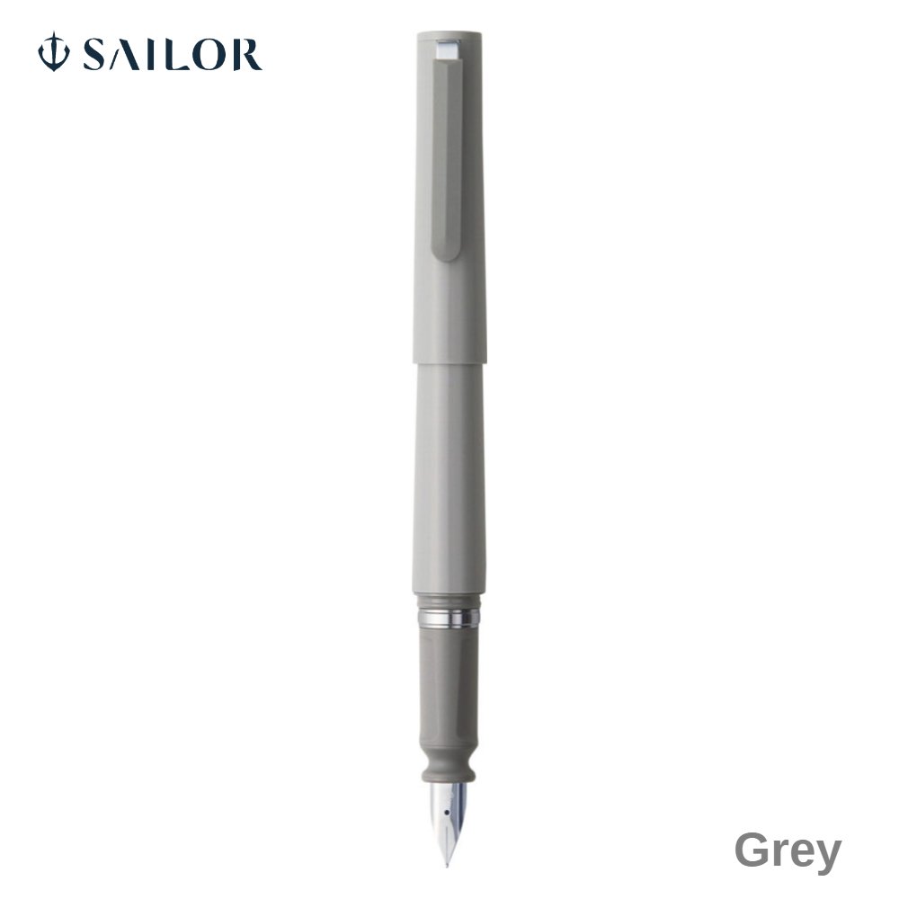 Sailor Tuzu Adjust Fountain Pen Grey Stainless Medium Nib