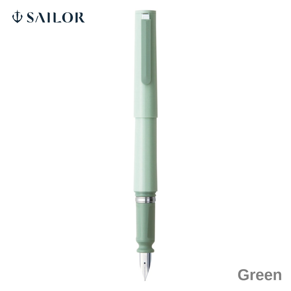 Sailor Tuzu Adjust Fountain Pen Green Stainless Fine Nib