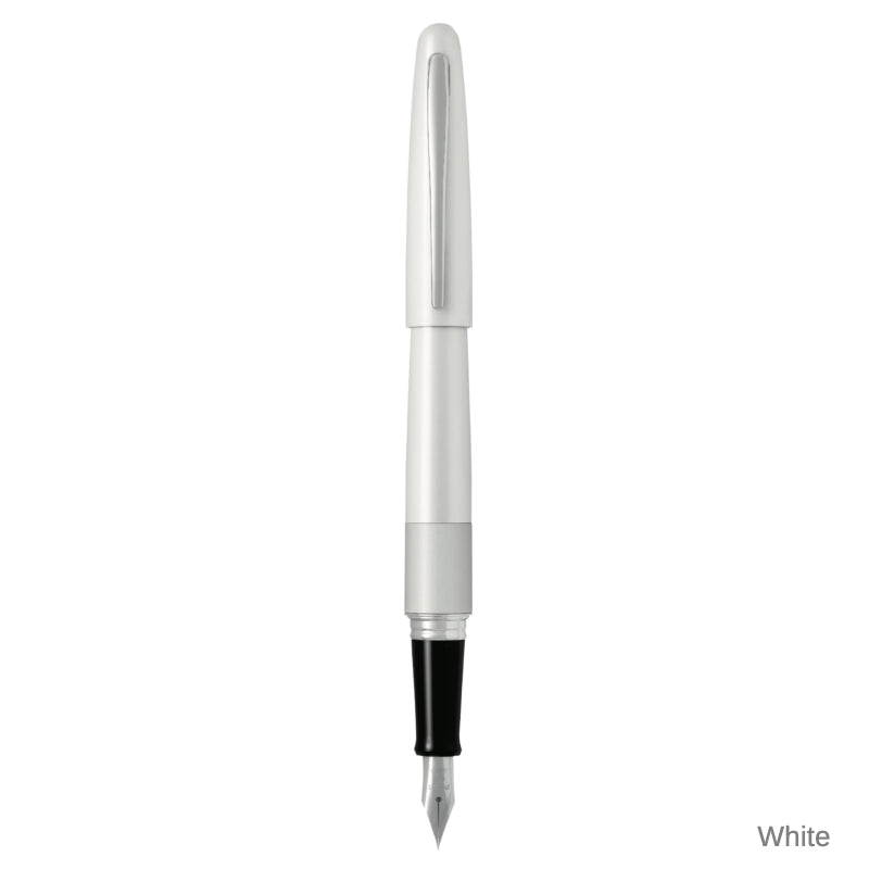 Pilot Cocoon Fountain Pen White Stainless Medium Nib (Metropolitan)