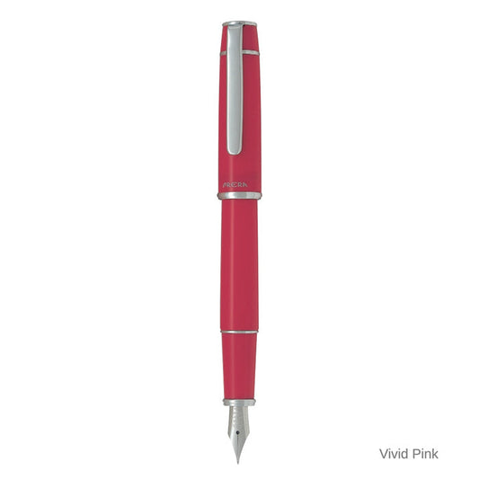 Pilot Prera Fountain Pen Vivid Pink Stainless Medium Nib