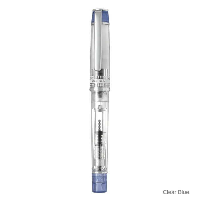 Pilot Prera Iroai Fountain Pen Clear Blue Stainless Medium Nib