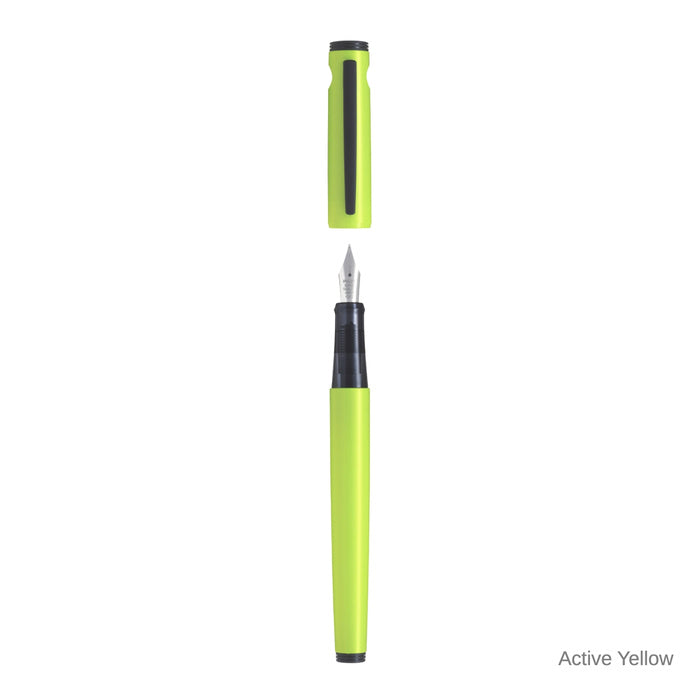 Pilot Lightive Fountain Pen Active Yellow Stainless Fine Nib