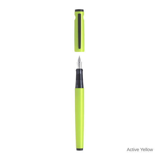 Pilot Lightive Fountain Pen Active Yellow Stainless Medium Nib