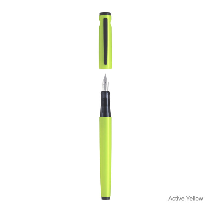Pilot Lightive Fountain Pen Active Yellow Stainless Medium Nib