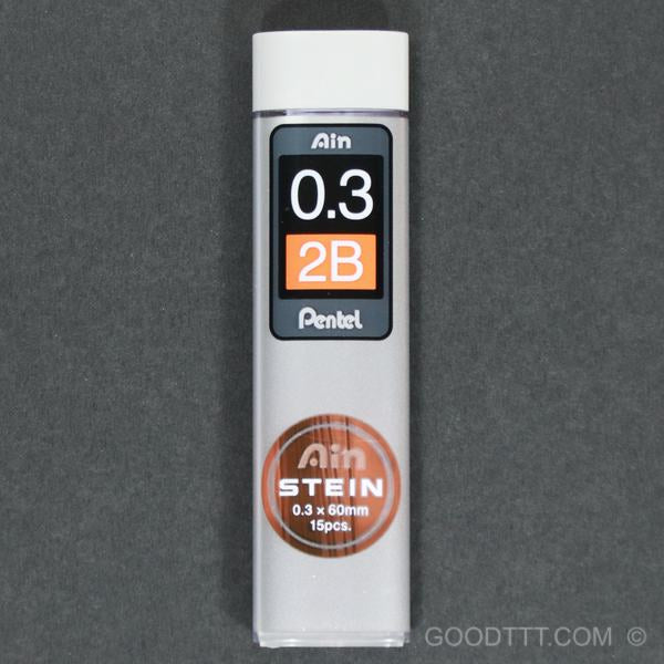 Pentel Ain Stein Mechanical Pencil Lead Refills 0.3mm 2B