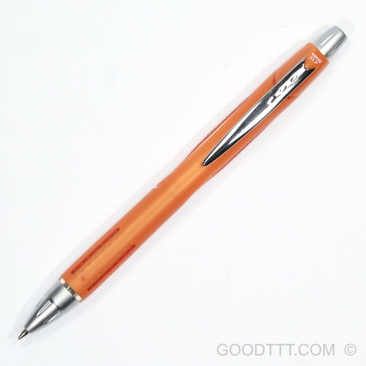 Uni Jetstream Retractable Ballpoint Pen Metallic Orange Barrel – Black