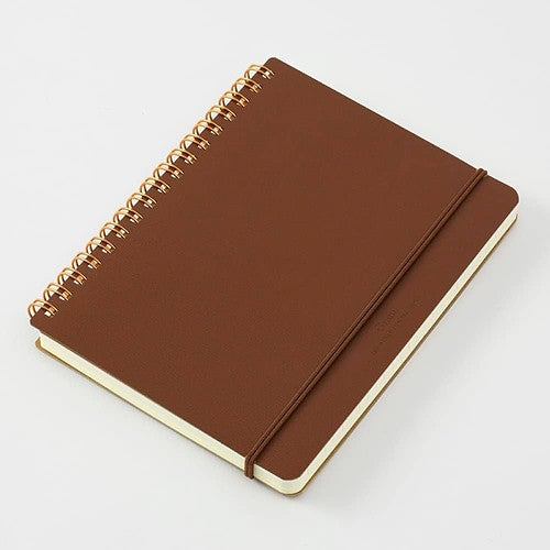 Midori Ring Notebook Grain 200 pages B6 Brown Grain Cover