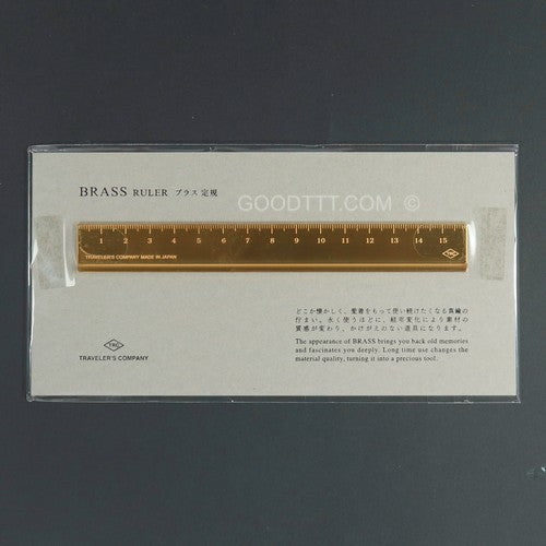 Midori Traveler's Company Brass Ruler Japan 15cm